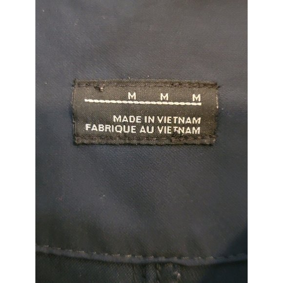 Nike Golf Wind Shirt V Neck Warm Up Jacket Size Medium Pull Over Blue Polyester - Picture 4 of 6